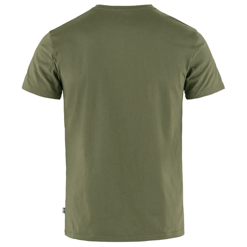 Fjallraven Logo T-Shirt Mens in Laurel Green-1